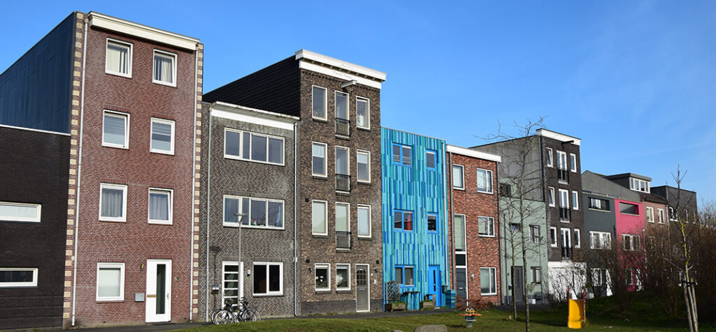 Zelfbouw in een rij in Almere Poort