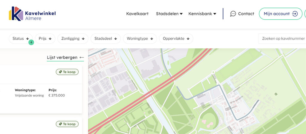 De kavelkaart